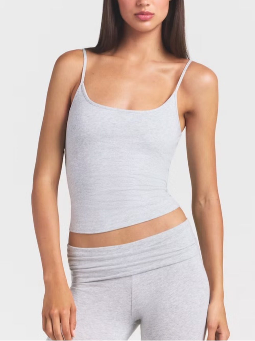 Skims scoop neck cami grey
